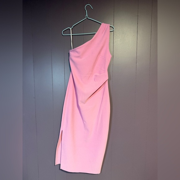 Petal + Pup Pink One-Shoulder Dress – Size 6 | Cocktail Wedding Guest - Picture 1 of 4
